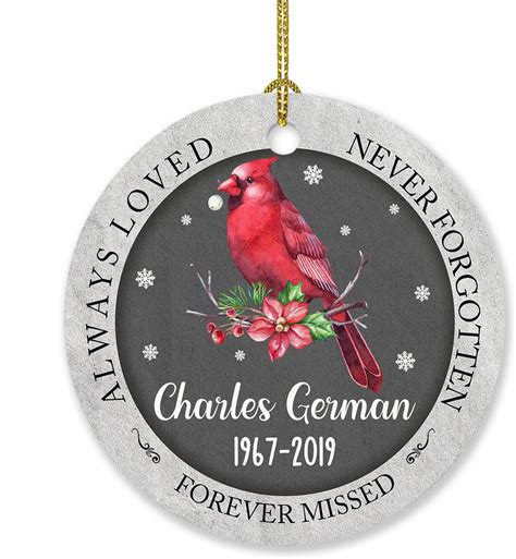 Amazon Personalized Remembrance Cardinal Angel Memorial Christmas