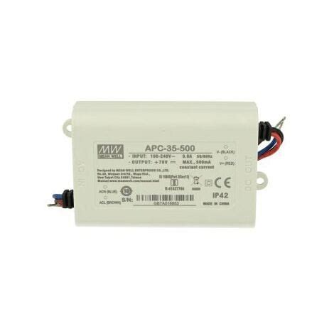 Led Driver Cc Meanwell Apc Trasformatore Ma V V Dc W