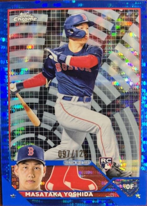 Masataka Yoshida 2023 Topps Chrome 167 Blue Sonar Refractor 125 Price