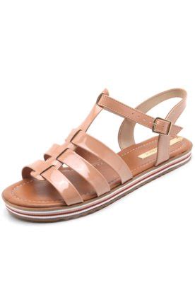 Rasteira Moleca Verniz Nude Compre Agora Dafiti Brasil