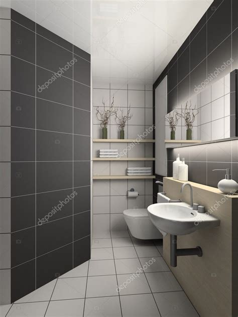 D Render Modern Interior Of Toilet Stock Photo Egorrr