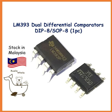 LM393 LM393P Dual Differential Comparators IC LM393DT LM393D SMD SOP 8