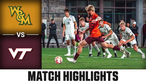 William And Mary Vs Virginia Tech Acc Mens Soccer Highlights 2023 Youtube