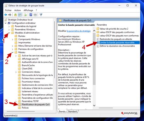 Gagnez 20 De Bande Passante Sur Windows EasyTutoriel