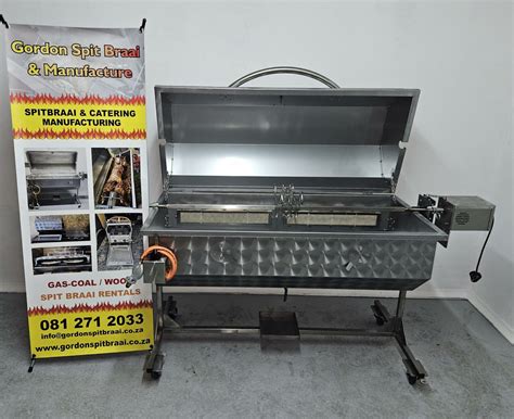 Stainless 304 Gas Spit Braai Unit Spit Braai Catering Cape Town