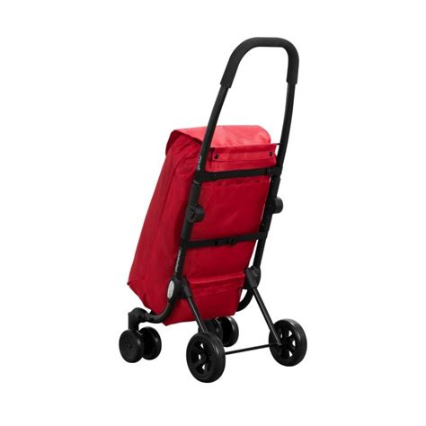 Playmarket Go Four Carro De La Compra Ruedas Plegable Rojo