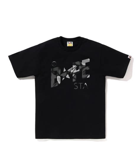 A BATHING APEアベイシングエイプのLIQUID CAMO BAPE STA LOGO TEE MTシャツ カットソー