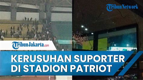 Kericuhan Suporter Terjadi Saat Laga Fc Bekasi City Vs Psim Di Stadion