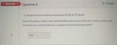 Solved Question 4 12 12 Pts Use The Following Information To Chegg