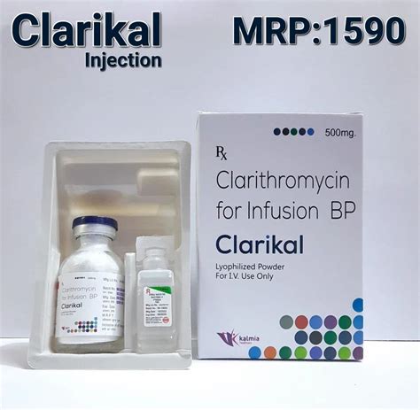 Clarithromycin 500 Mg Injection At Rs 1590vial Clarithromycin