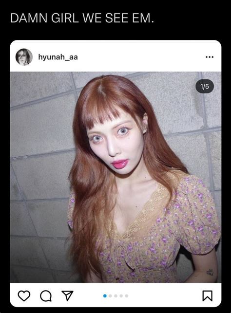 Kpop Soloist Artist Hyuna Post Instagram Picture With Her Blue Eye