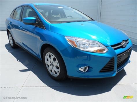 2012 Blue Candy Metallic Ford Focus Se Sedan 68664751 Photo 7 Car Color Galleries