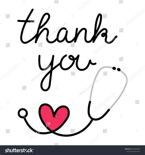 Thank You Doctor Nurses Medical Personnel Stock Vector Royalty Free 1690960381 Shutterstock