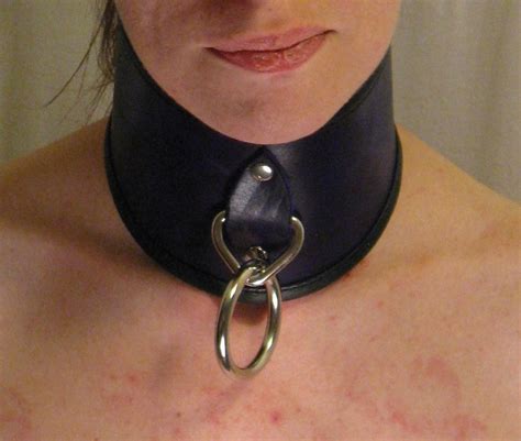 Hand Dyed Locking Severe Posture Collar With Leather Backing And