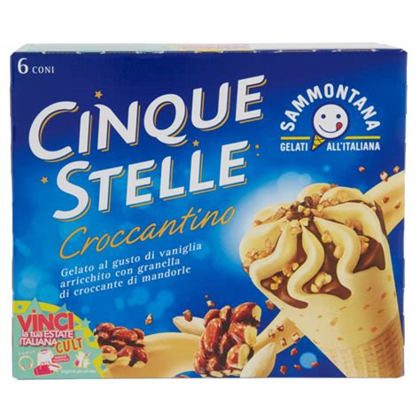 Sammontana Cinque Stelle Croccantino 6 x 75 g Compra online CosìComodo