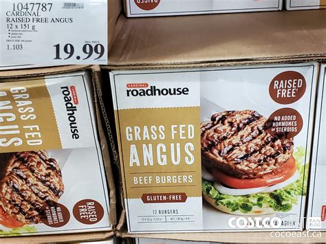 Cardinal Roadhouse Angus Beef Burger X G Costco