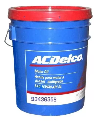 Aceite Acdelco Multigrado Motor Diesel 15w40 Cubeta 19 Lts Envío gratis