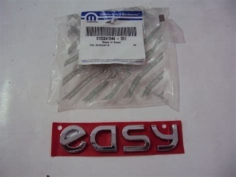 Fiat Mobi Sigla Emblema Modelo Easy Traseiro Novo Original Frete Gr Tis