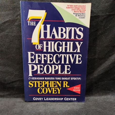 Jual Buku The 7 Habits Of Highly Effective People 7 Kebiasaan Manusia