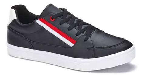 Tenis Deportivo Clases Pr68568t Negro Ojal Metal Rayas Meses sin interés