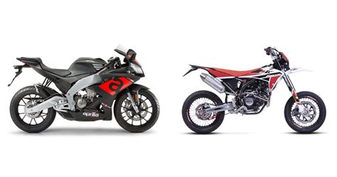 Motorrad Vergleich Aprilia RS 125 ABS 2018 Vs Fantic XMF 125