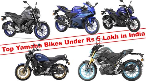 Top Yamaha Bikes Under Rs 5 Lakh In India 2024 Find Your Perfect Ride