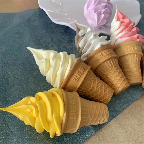 Simulation Ice Cream Cone Model Fake Ice Cream Model Display Ice Cream