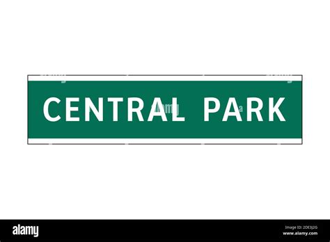 Central Park sign in New York city Stock Photo - Alamy