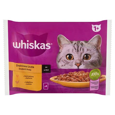 Whiskas 1 Poultry Selection Complete Wet Food For Adult Cats 4 X 85 G