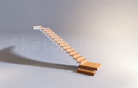 8570. Free Sketchup Stair Model Download