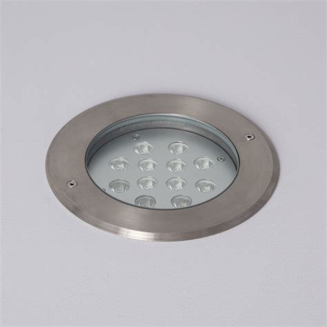 Foco Circular Empotrable En Suelo Inox Ip Efectoled