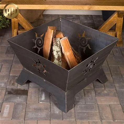 Assemblemetal Pyramid Corten Steel Outdoor Wood Burning Stove Fire Pit