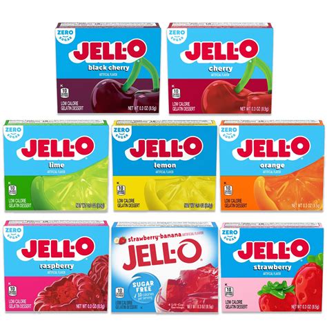 Buy Jello Sugar Free Variety 8 Pack Jell O Sugar Free Jello Mix Sugar Free Jello Cups