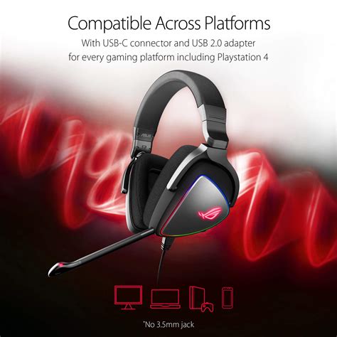 Buy Asus Rog Delta Rgb Gaming Headset With Hi Res Ess Quad Dac