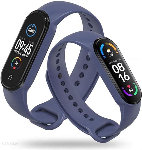 Gumowy Wymienny Pasek Opaska Do Xiaomi Mi Band 5 6 7 Granatowy Opinie