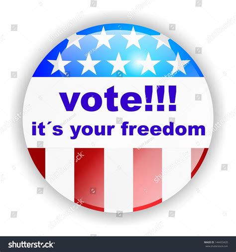 Vote Badge Vote Your Freedom Stock Illustration 144433420 Shutterstock