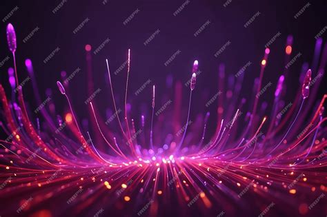 Premium Photo Out Of Focus Red Fiber Optics Lights Background