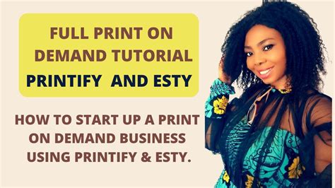 Full Print On Demand Printify And Etsy Listing Tutorial How To Video