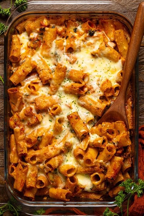 Spicy Vodka Rigatoni Pasta Bake Orchids Sweet Tea