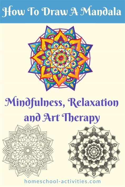 How To Draw A Mandala Mindfulness Relaxation And Art Therapy