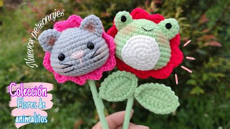 Flor Gatico Y Flor Ranita Tejida A Crochet Amigurumi Tutorial Paso A