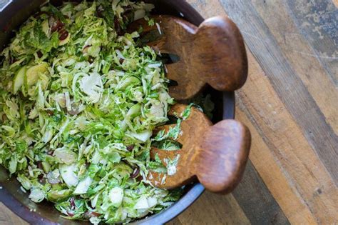 Shaved Brussels Sprout Salad Recipe Kelly Leveque The Inspired Home