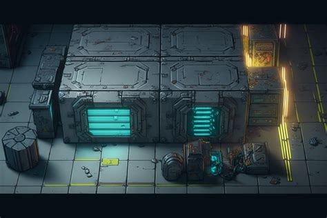 Cyberpunk Battlemap Cyberpunk Garage Doppelgänger Publishing