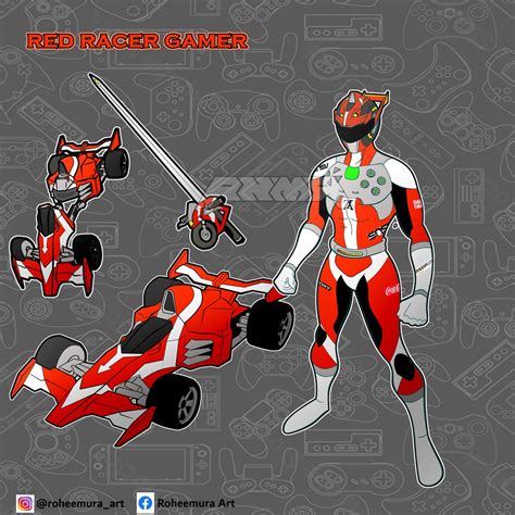 Roheemura Art On Twitter Leader Of Gamer Ranger Based On Racing