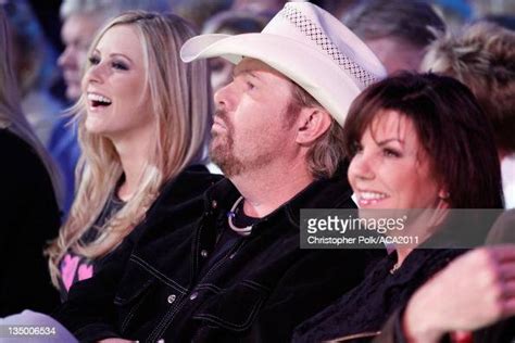 Musician Toby Keith And Wife Tricia Covel Attend The American Country