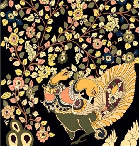 Pin By Khushi On Kp In Art Deco Pattern Kalamkari Painting