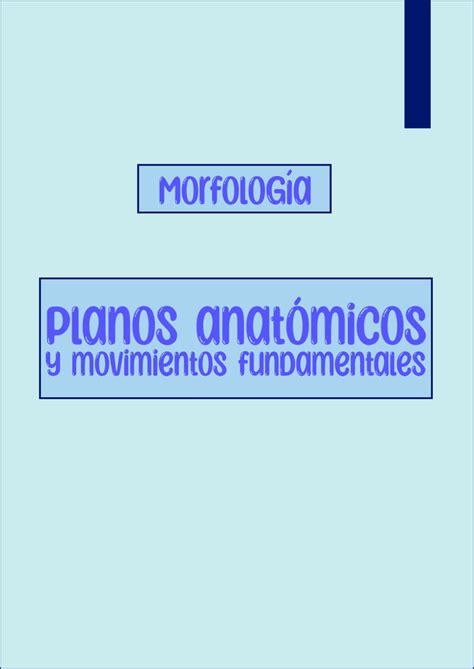 SOLUTION Planos Anat Micos Studypool