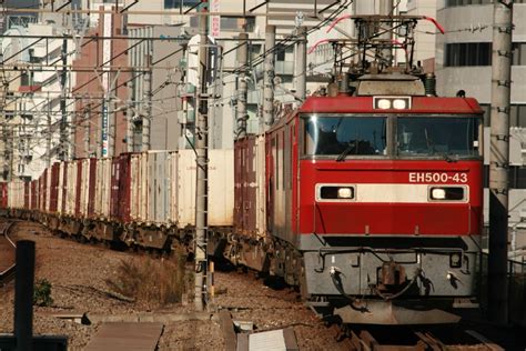 Jr貨物eh500形電気機関車 金太郎 Eh500 43 恵比寿駅 Jr 鉄道フォト・写真拡大 By 山初期鐵だよさん レイルラボ