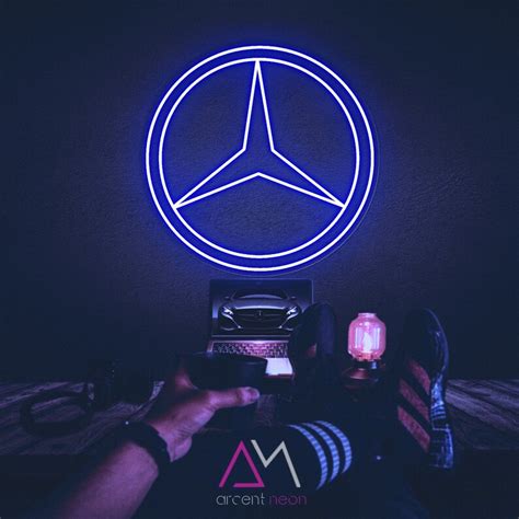 Mercedes Benz Neon Sign Mercedes Garage Neon Light Mercedes Etsy