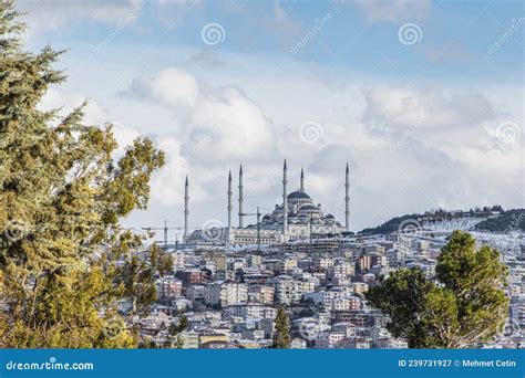 Camlica Hill, Camlica Mosque. a Snowy Istanbul Day.Istanbul, Turkey Stock Image - Image of night ...